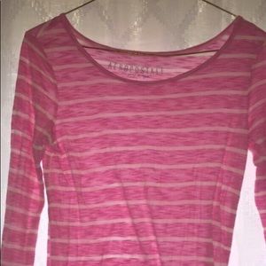 3/4 Sleeve Striped Shirt